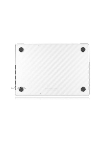 Macbook Air M1 Kılıfı A2337 A2179 A1932 Uyumlu 13.3 İnç Karbon Fiber Desenli Hard Case Sert Kapak Parmak İzi Bırakmayan İnce Hafif Macbook Air Kılıfı Şeffaf Belirtilmemiş