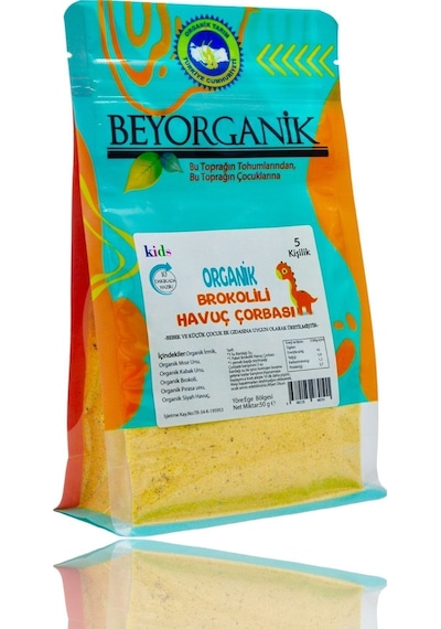 Organik Brokolili Havuç Çorbası 50 G 10 Dakikada Hazır