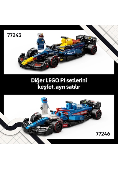 LEGO® Speed Champions Oracle Red Bull Racing RB20 F1® Yarış Arabası 77243 - Yetişkinler için Yaratıcı Model Yapım Seti (251 P)