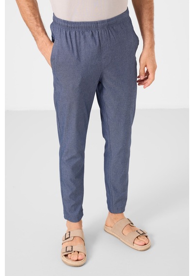 Tommylife Kot Lacivert Standart Fit Dokuma Hafif Esnek Chino Erkek Pantolon - 82179 Kot Lacivert