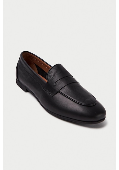 Mubiano Hakiki Deri Collection Kadın Loafer & Babet Siyah -mcmng12103-s Siyah