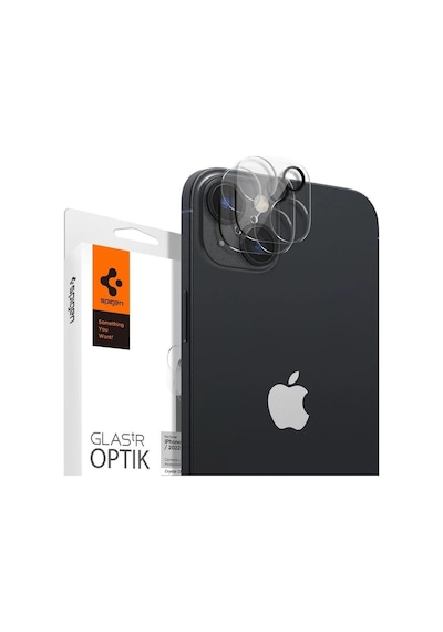 Apple Uyumlu iPhone 14 / Plus Kamera Lens Cam Ekran Koruyucu, Spigen Glas.tr Optik 2 Adet