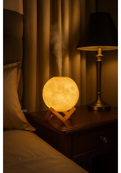 Ay Hava Nemlendirici & Gece Lambası