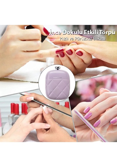 4in1 Taşınabilir Tırnak Makası, Törpü Ve Kulak Kaşığı Bakım Seti Mor Mh-hs0611233978
