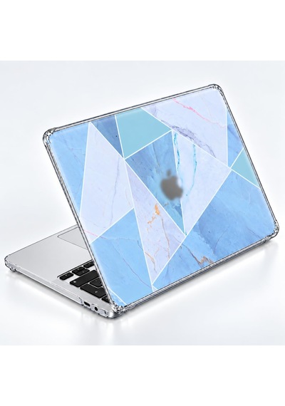 Macbook Pro M1-m2 Kılıf A2338 İle Uyumlu Koruyucu Sticker Laptop Kaplama Marble14 Gri Belirtilmemiş