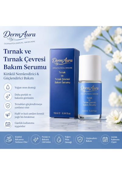 Dermaura Aloe Vera Tırnak Ve Tırnak Çevresi Bakım Serumu 10 ML