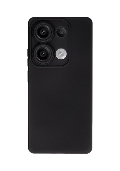 Xiaomi Redmi Note 13 4g Uyumlu Kılıf Nano İçi Kadife Silikon - Siyah