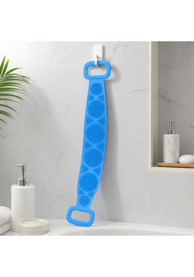 Silikon Sırt Kesesi 70 Cm Uzun Saplı, Vücut Duş Ve Banyo Kesesi, Esnek Çift Taraflı Vücut Temizleme Fırçası, Karışık Renk