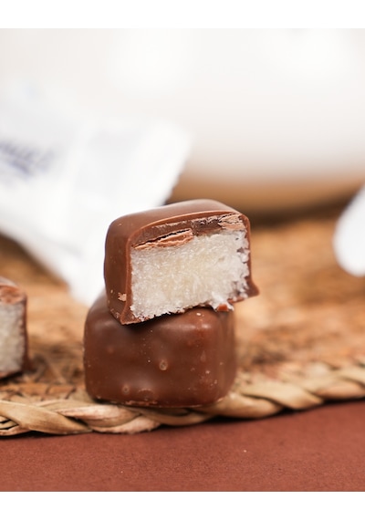 Evliya Donaci Sütlü Çikolata Kaplı Hindistan Cevizli Bar 1 KG