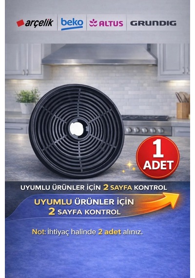 Beko Uyumlu Bde 6062 B Karbon Filtre - 1 Adet
