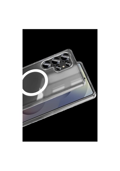 Samsung Galaxy Uyumlu S26 Ultra Magneticsafe Şeffaf Silikon - Şeffaf İtdark53620