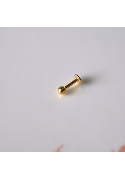 Cerrahi Çelik Top Piercing Tragus Helix Lob Conch Kııkırdak 6 Mm Gold Renk Gold