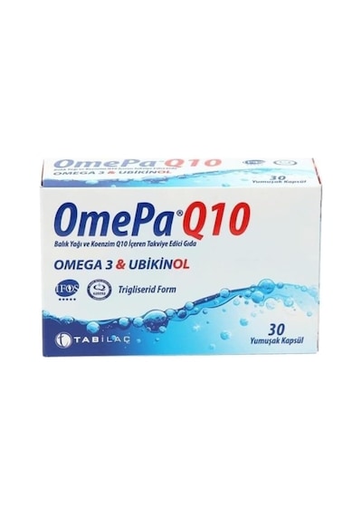 Q10 Omega 3 Ubiquinol, 30 Kapsül