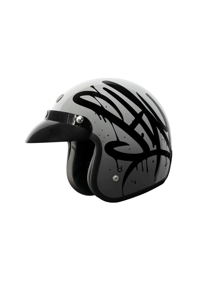 Torc T-50 Del Mar Wild One Açık Motosiklet Kaskı Gri Siyah