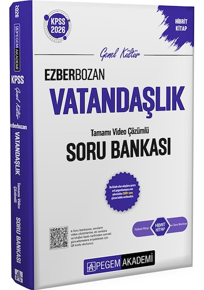 Pegem 2026 Kpss Ezberbozan Vatandaşlık Tamamı Video Çözümlü Soru Bankası Pegem Akademi