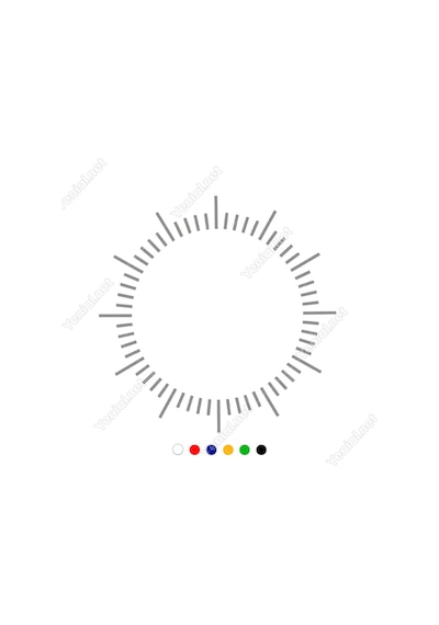 Saat Ve Zaman Çizgilerini Gösteren Çizelge Sticker (367516145)