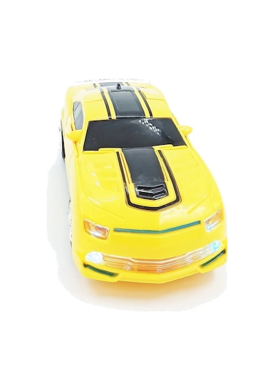 2 In 1 Bumblebee Robota Dönüşen Pilli Işıklı Sesli Camaro Araba Sarı