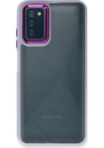 Gld-spt- Newface Samsung Uyumlu Galaxy A03s Kılıf Dora Kapak - Lila