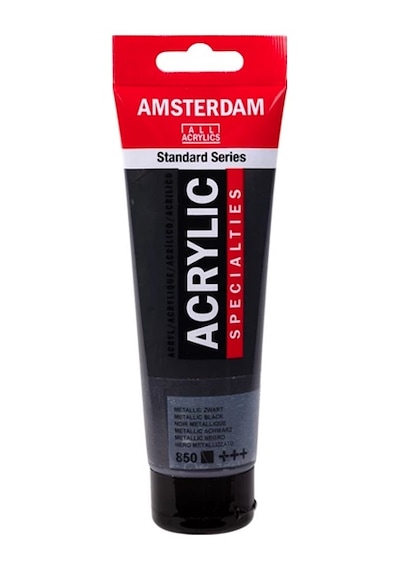 Amsterdam Standart Akrilik Boya 120ml Metallic Black / 850 Diğer