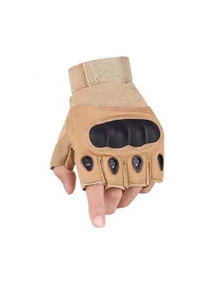 Tactical Eldiven Yarım Oakley Krem