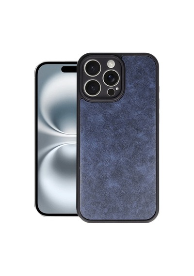 Apple iPhone Uyumlu 16 Pro Max Kılıf Aras Deri Kapak - Lacivert Bz8683140811693