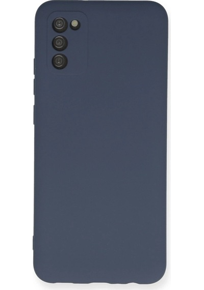 Newface - 402 -  Galaxy Uyumlu A03s Kılıf Nano İçi Kadife Silikon - Metemıx - - Gri