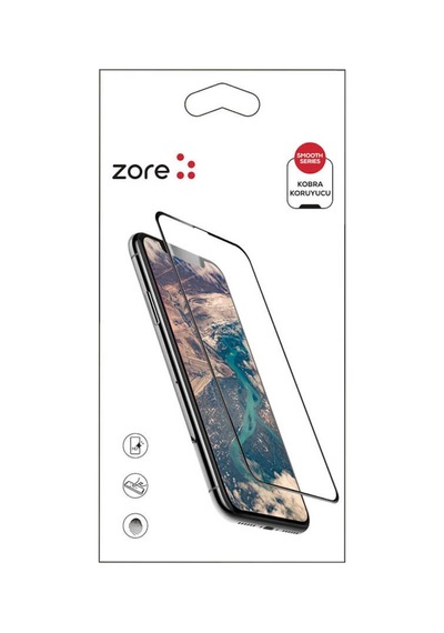 Apple Uyumlu   iPhone 7 Zore Kobra Ekran Koruyucu-Siyah