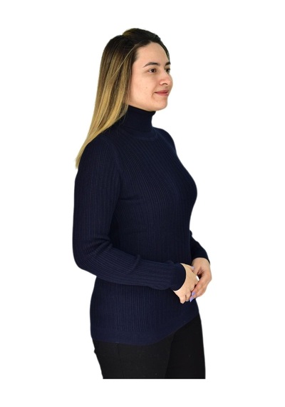 Kadın Büyük Beden Balıkçı Yaka Kazak R22897 Bgl-st03178-1 001