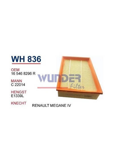 Wunder Megane Iv -Scenic - Espace - Talisman 1,5-1,6tdci Hava Filtresi