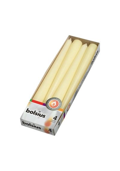 Bolsius 103600350905 Yemek Mumu, Parafin Mumu, Fildişi Açık Bej