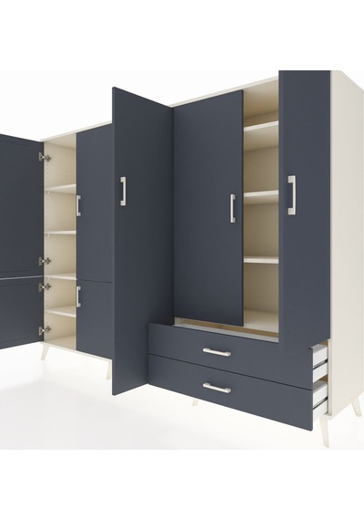 Hyperion Dolap 12 Raflı 2 Çekmeceli 7 Kapaklı 220x44x163 Aytaşı-a Aytaşı-antrasit Hyperion Dolap 12 Raflı 2 Çekmeceli 7 Kapaklı 220x44x163 Aytaşı-a Aytaşı-antrasit