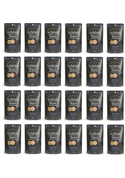 Schesir After Dark Tavuk Ve Ördekli Pouch Mousse Kedi Yaş Mama 80 Gr. X 24 Adet