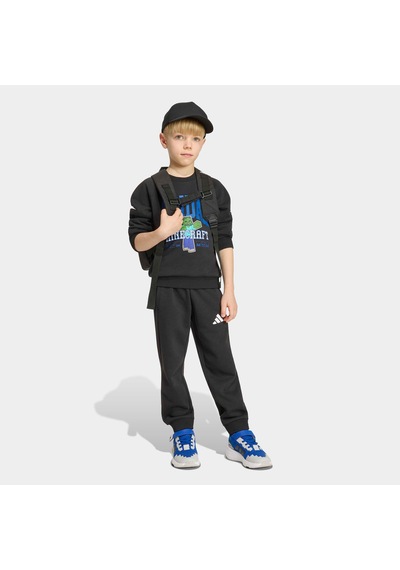 Adidas Little Kids Minecraft Jog Set Çocuk Siyah Eşofman Takımı Kh3194 Çok Renkli