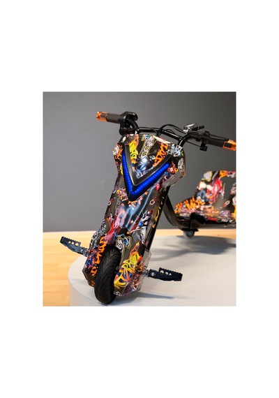 36v 350w Elektrikli Drift Scooter 3 Hızlı 25 Km/h 100 Kg Taşıma Kapasiteli Lacivert Lacivert
