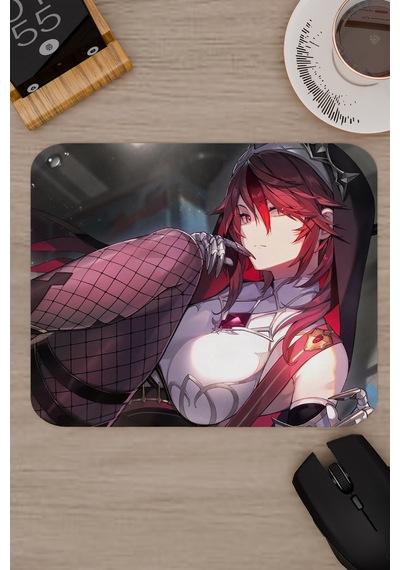 Rosaria Genshin Impact Anime Oyuncu V3 - 22x18 Gaming Mouse Pad Fare Altlığı