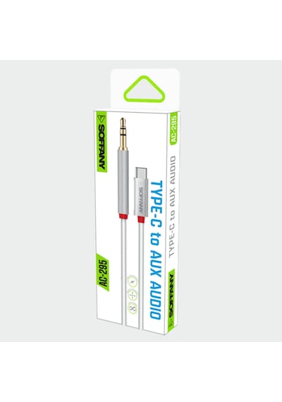 Ac-295-001 3.5 Mm Jack Aux To Type-c Ses Kablosu Beyaz