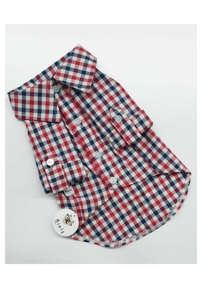 Miniş Pet Butik Kareli Kedi Köpek Gömlek