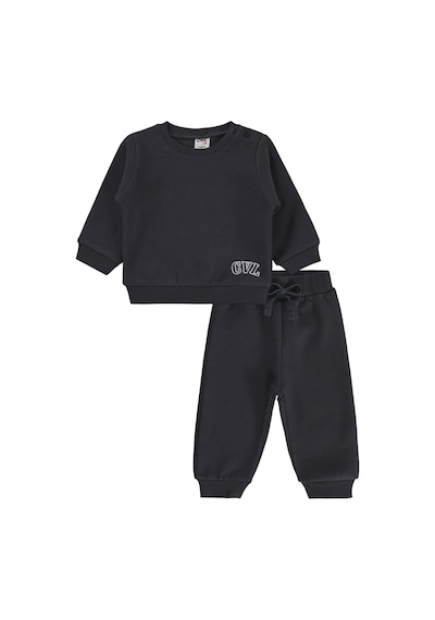 Civil Baby Cvl Nakışlı 6-18 Ay Takım - Gri Füme