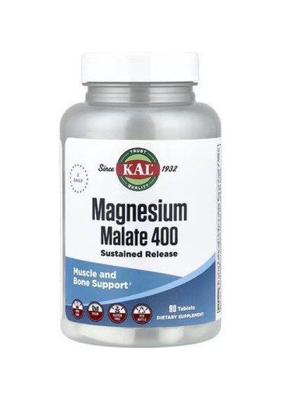 Magnesium Malate 400, 90 Tablets 200 Mg Per Tablet
