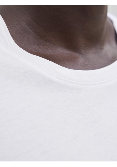 Jack & Jones Bisiklet Yaka Logo Baskili Tisört - Corp - 12268415 - 1 Beyaz