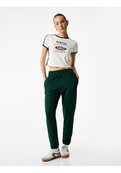 Koton Yüksek Bel Rahat Kalıp Şardonlu Jogger Eşofman Altı Yeşil 6wak40214nk Yeşil Koton Yüksek Bel Rahat Kalıp Şardonlu Jogger Eşofman Altı Yeşil 6wak40214nk Yeşil