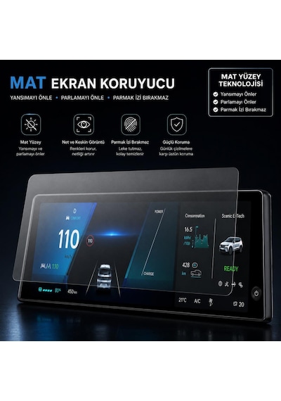 Renault Scenic E-tech Mat Ekran Koruyucu Gösterge 12.3 İnç