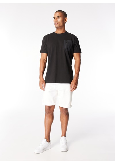 John Richmond Bisiklet Yaka Siyah Erkek T-shirt Ump24054ts