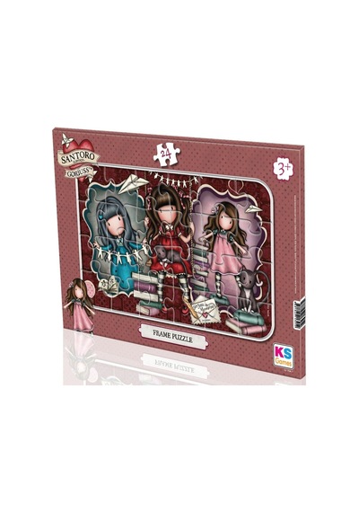 Ks Games Gorjuss 24 Parça Kız Çocuk Çerçeveli Frame Model - Gj704-1 Standart Model