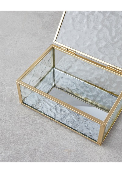 English Home Loya Cam Dekoratif Kutu 15x10x6 Cm Gold