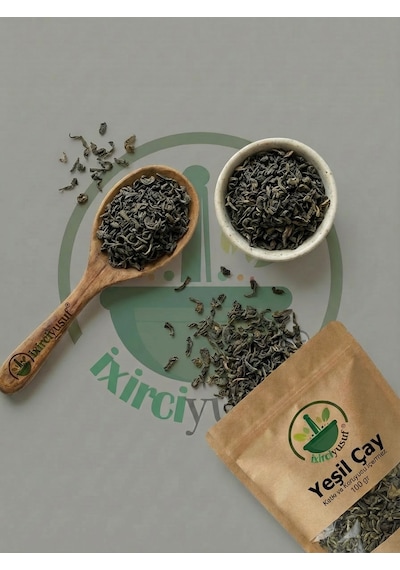 Yeşil Çay Yeşil Çay Yaprağı Green Tea Camellia Sinensis Kurutulmuş Çay 100 G Doğal