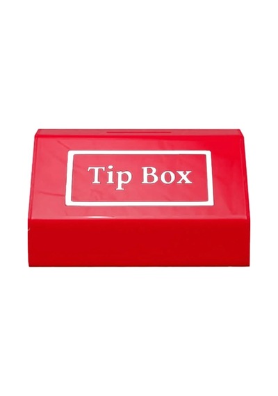 Tipbox - Bahşiş Kutusu Kırmızı - 20x13xh12cm