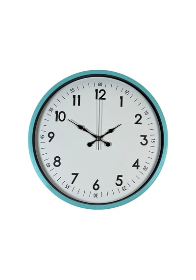 36 Cm Turkuaz Dekoratif Duvar Saati Çok Renkli 27461940