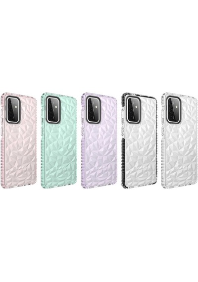 Galaxy A72 Kılıf Zore Buzz Köşeleri Airbagli Prizmatik Tasarım