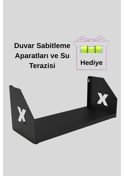 Duvar Rafı Metal Raf Kitaplık Aksesuar Düzenleyici Su Terazisi Hediye Ahşap Rafa Göre Daha Dayanıklı Diğer
